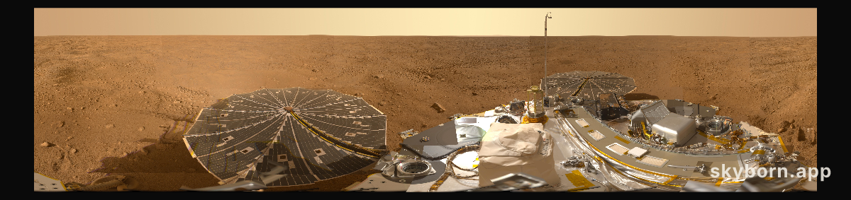A Mars Panorama from the Phoenix Lander