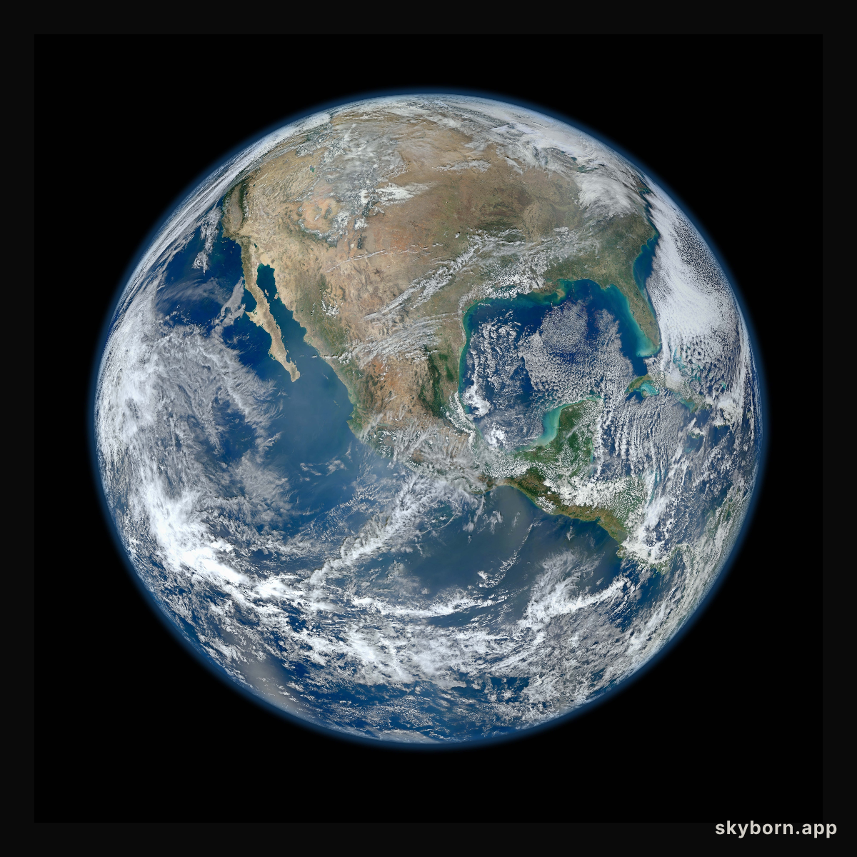 Blue Marble Earth from Suomi NPP
