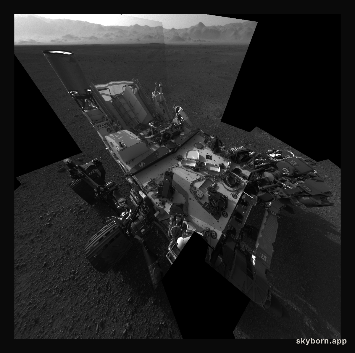 Curiosity on Mars: Still Life with Rover