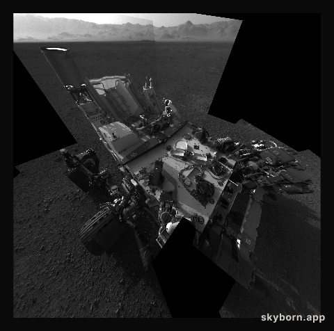 Curiosity on Mars: Still Life with Rover
