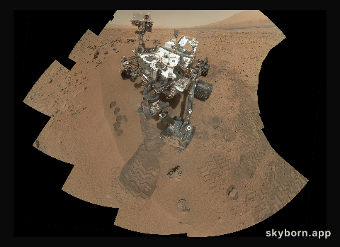 Curiosity Rover at Rocknest on Mars
