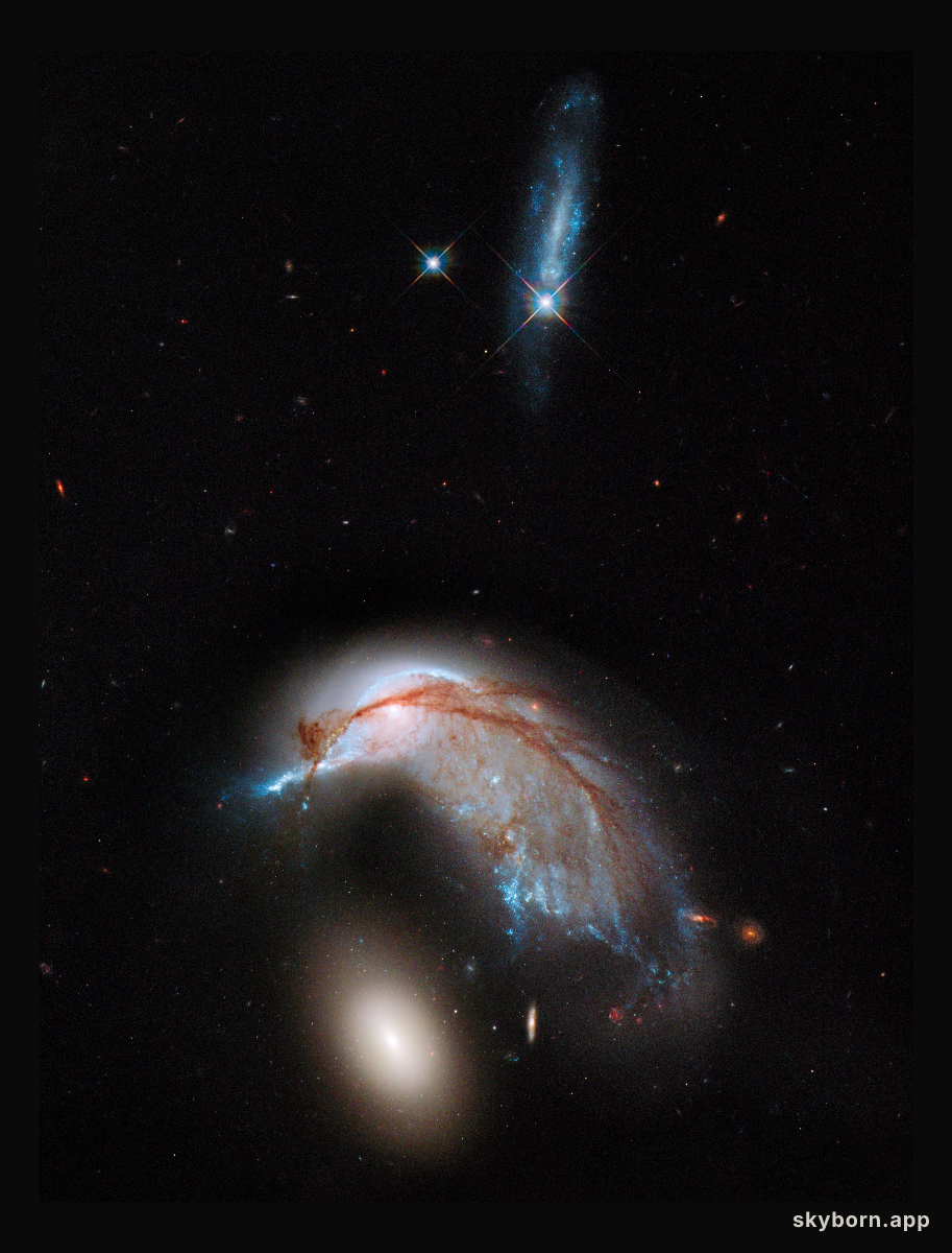 The Porpoise Galaxy from Hubble