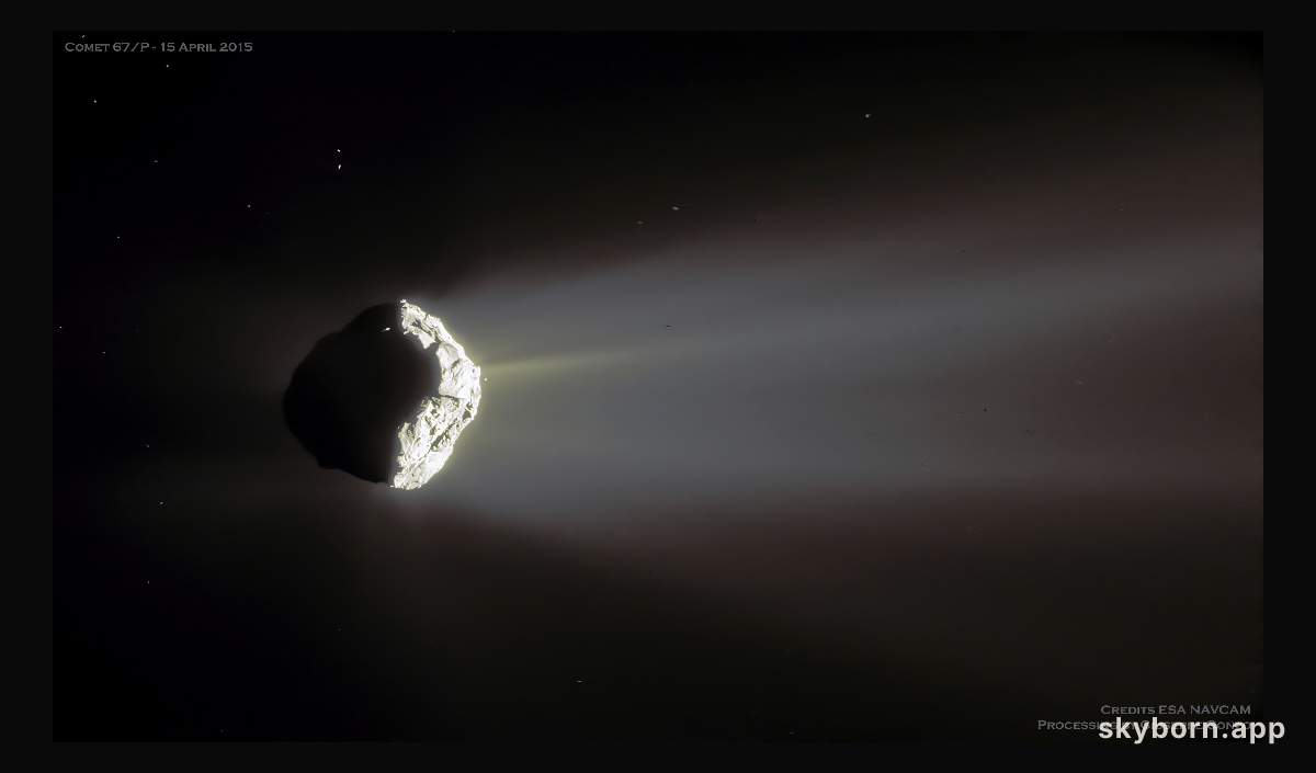 Comet Churyumov Gerasimenko in Crescent