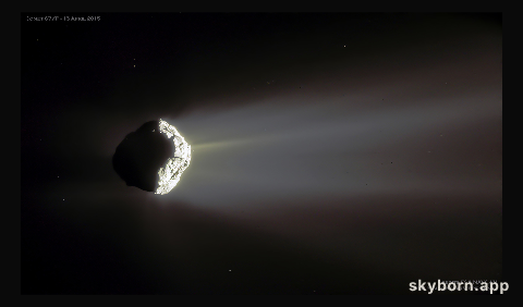 Comet Churyumov Gerasimenko in Crescent