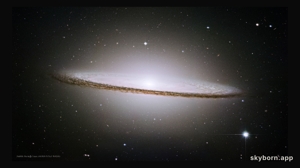 The Sombrero Galaxy from Hubble