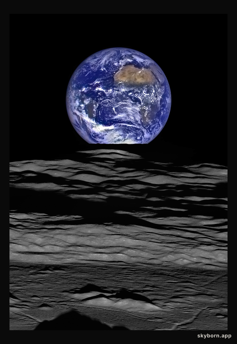Earthset from the Lunar Reconnaissance Orbiter