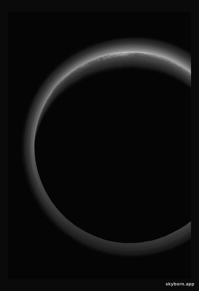 Pluto at Night