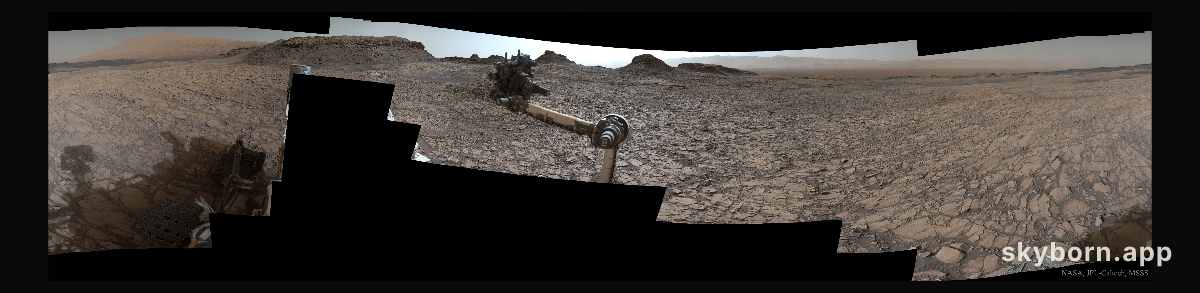 Curiosity at Murray Buttes on Mars
