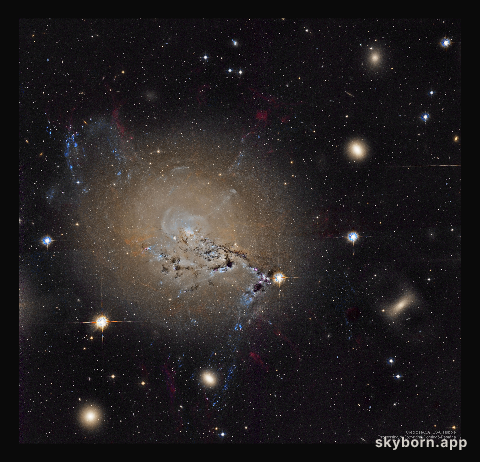 Filaments of Active Galaxy NGC 1275