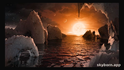 Artistic Impression: The Surface of TRAPPIST-1f