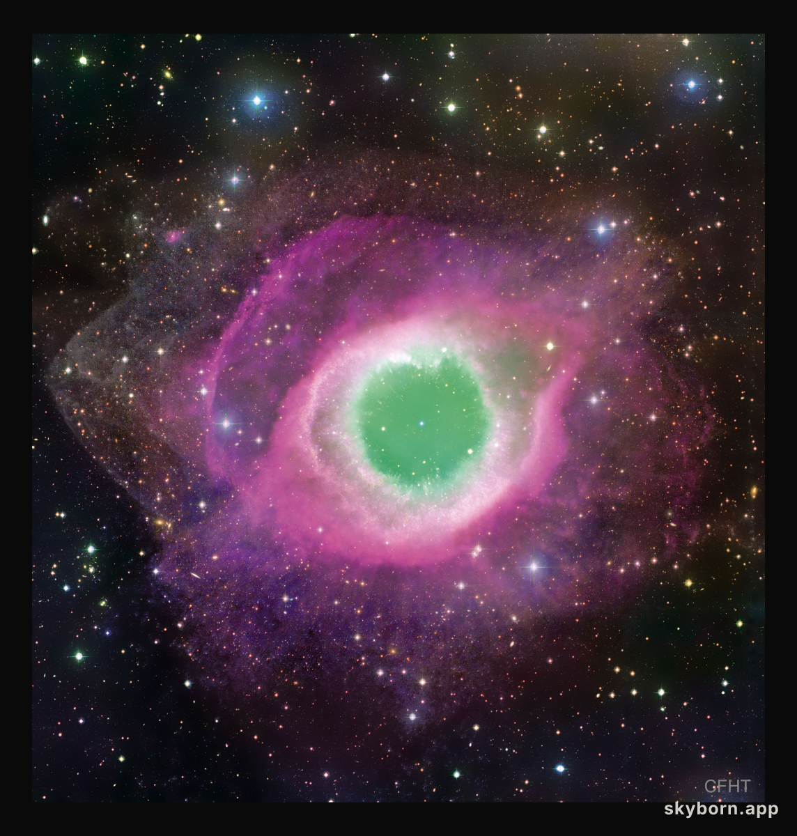 The Helix Nebula from CFHT