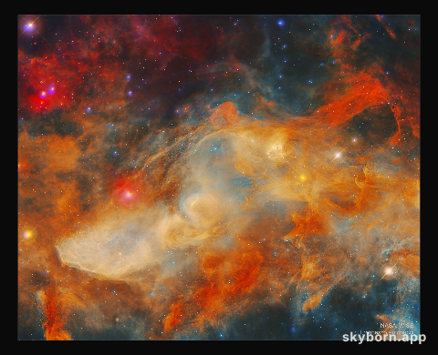 The Blue Horsehead Nebula in Infrared