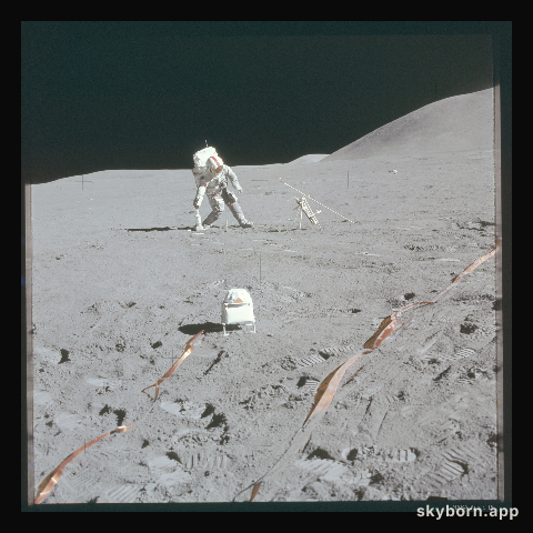 Astronaut Kicks Lunar Field Goal
