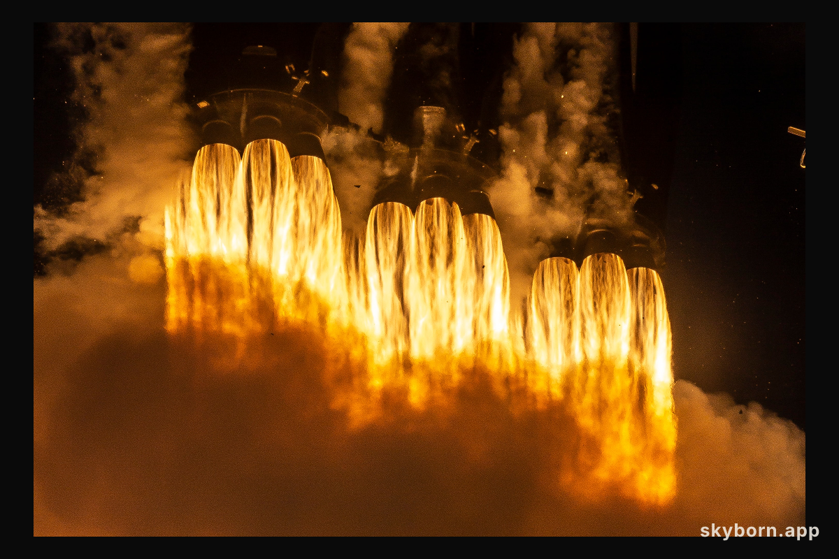 Falcon Heavy Launch Close Up