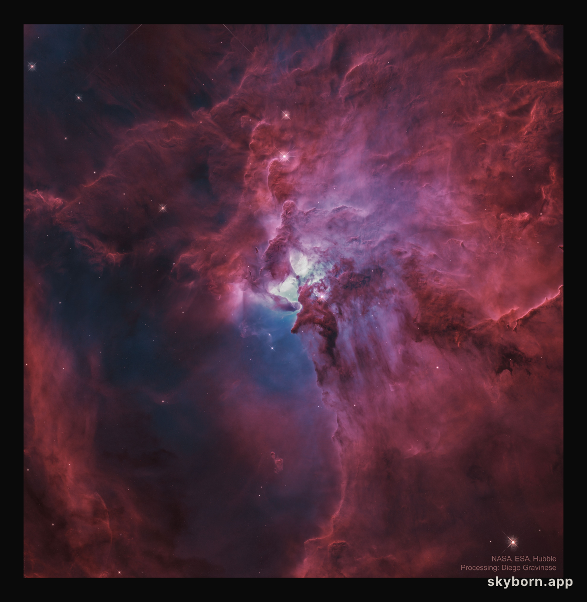 The Lively Center of the Lagoon Nebula