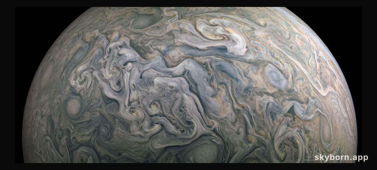 Churning Clouds on Jupiter