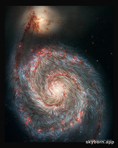 The Magnetic Field of the Whirlpool Galaxy