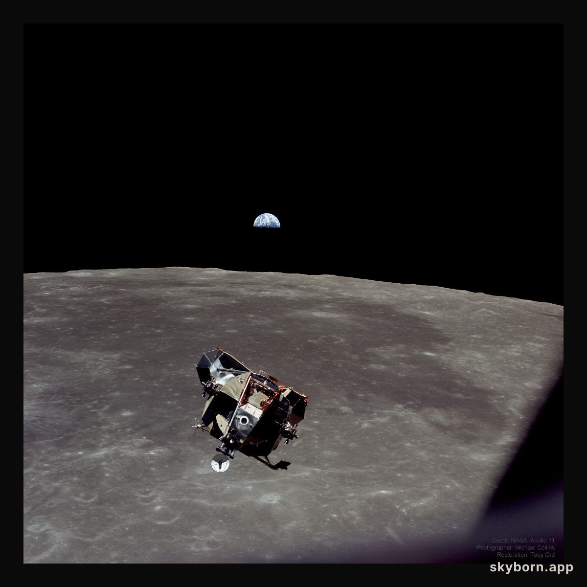 Apollo 11: Earth, Moon, Spaceship