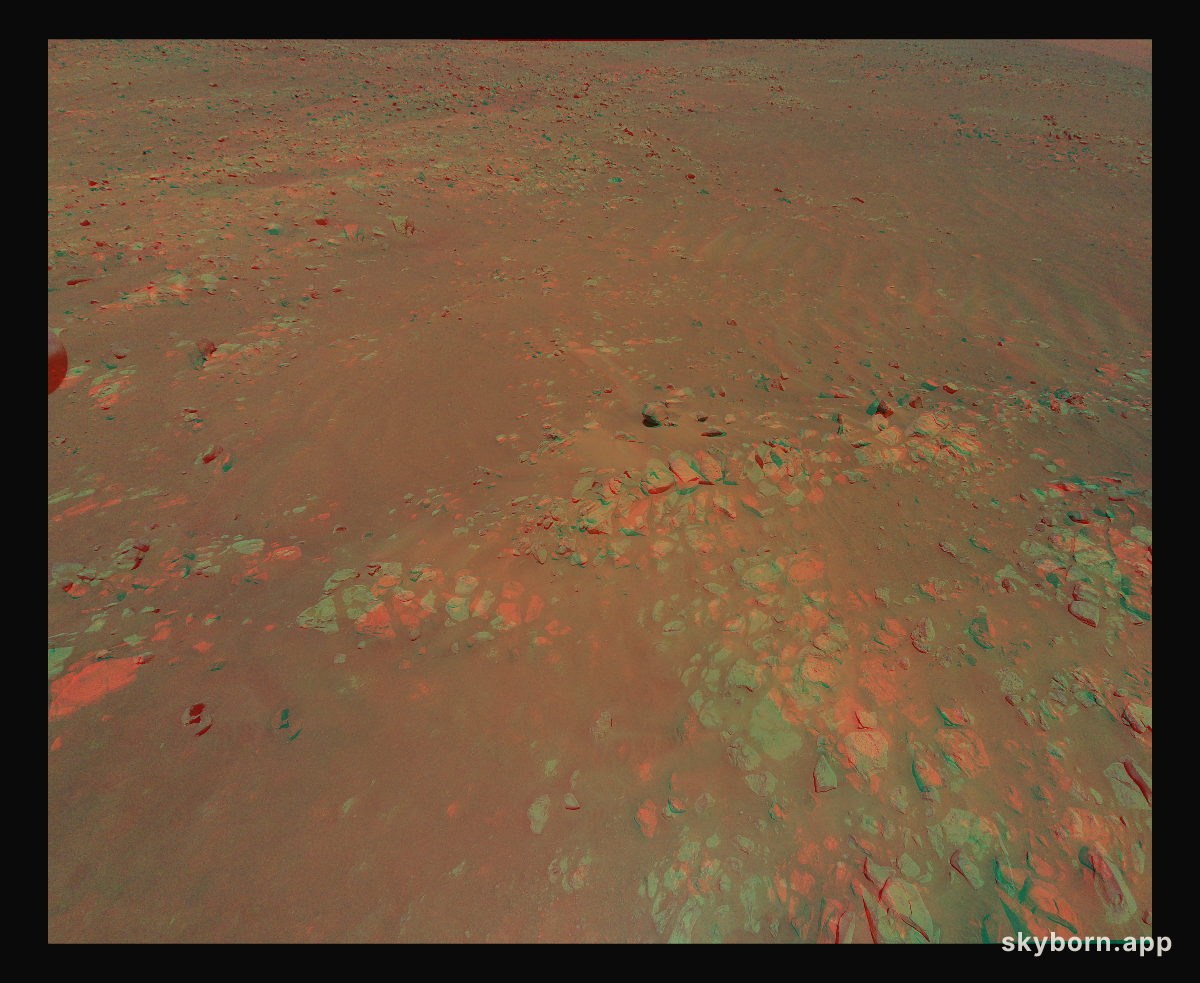 Jezero Crater: Raised Ridges in 3D