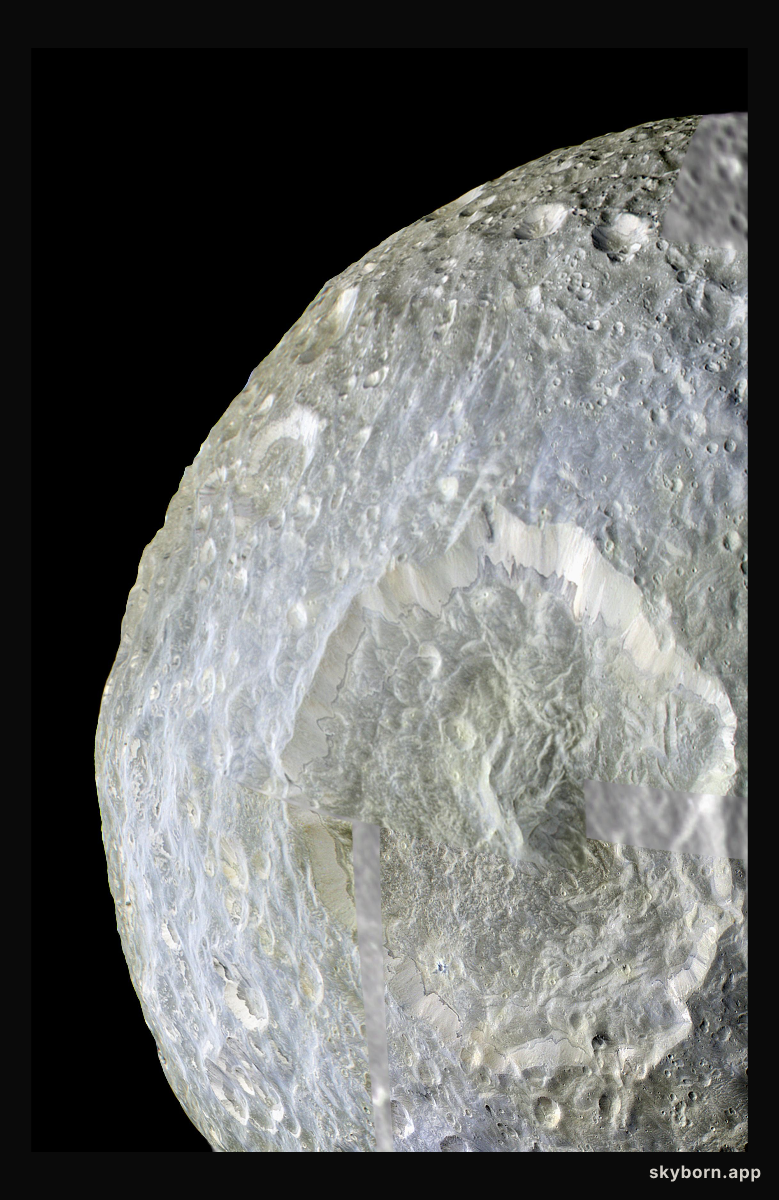 Herschel Crater on Mimas