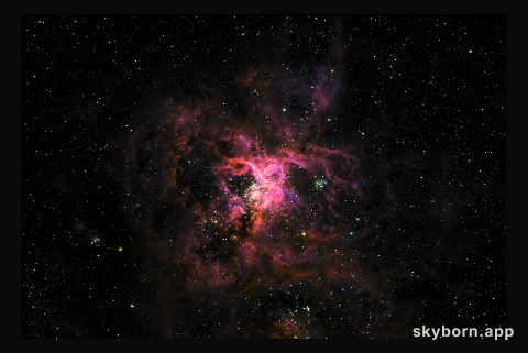 The Tarantula Nebula from SuperBIT