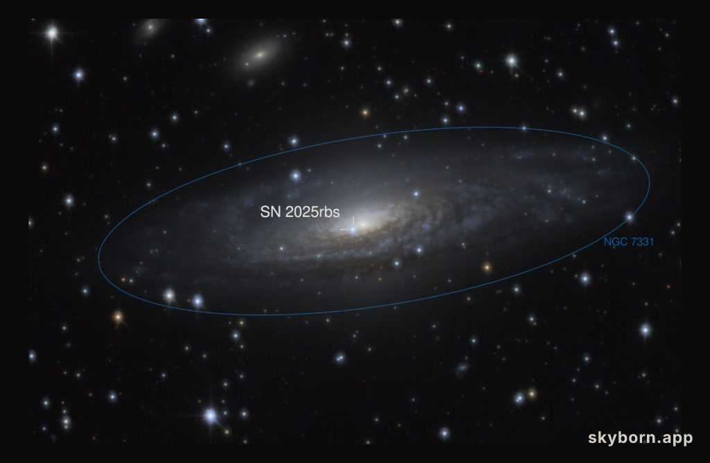Supernova 2025rbs in NGC 7331