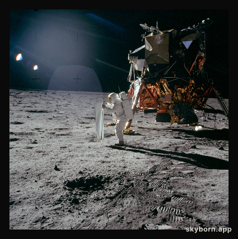 Apollo 11: Catching Some Sun