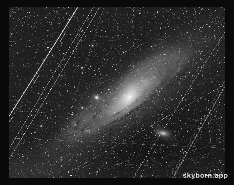 Andromeda before Photoshop