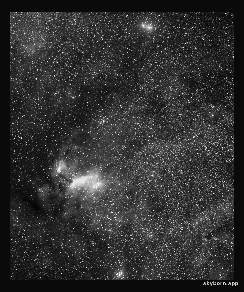 Region around black-hole system GRO J1655-40 (ground-based image)