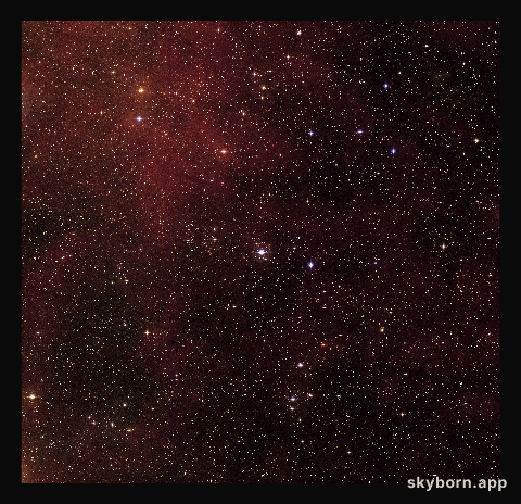 Location of star HD 209458 (ground-based image)