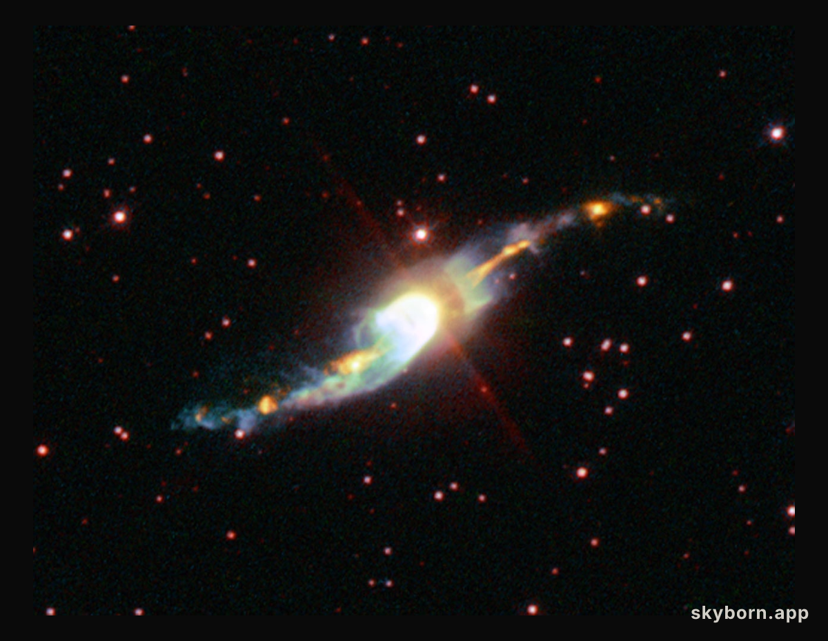 The mysterious 'Garden-sprinkler' nebula