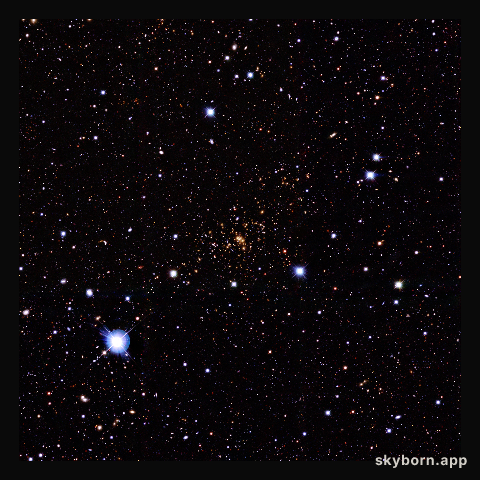 Ground-based image of the galaxy cluster CL0024+1654