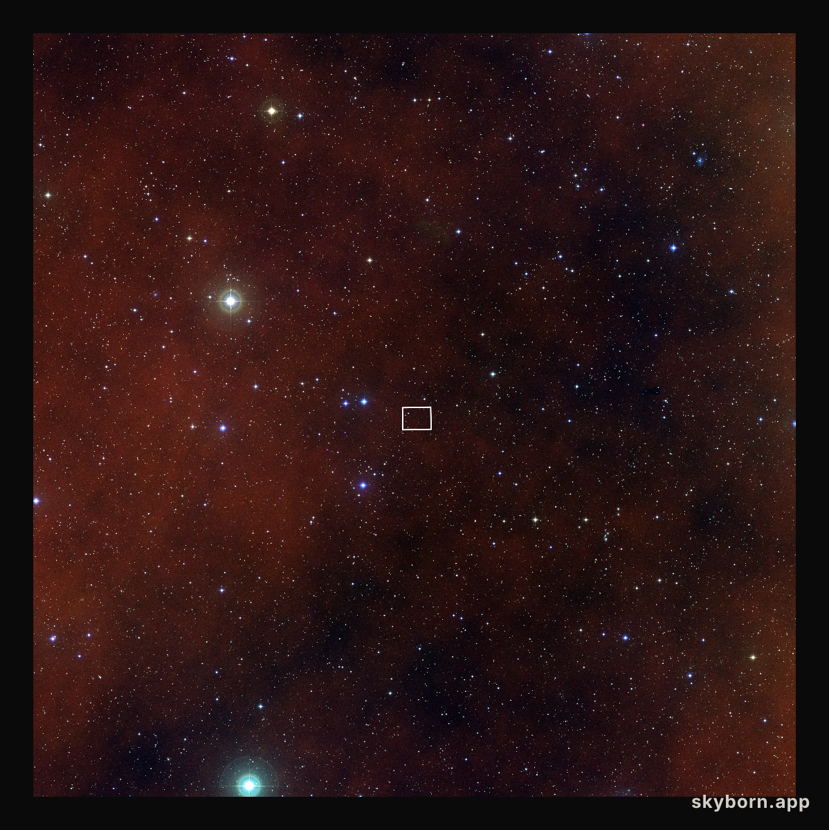 The Lynx Cluster (ground-based view, Digitized Sky Survey 2)