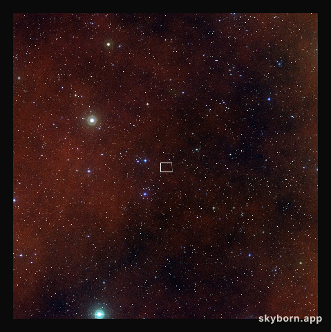 The Lynx Cluster (ground-based view, Digitized Sky Survey 2)