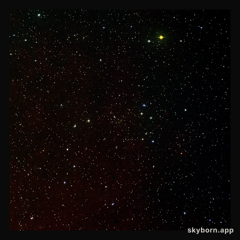 Digitized Sky Survey 2 wide-angle image of Abell 2218 (ground-based image)