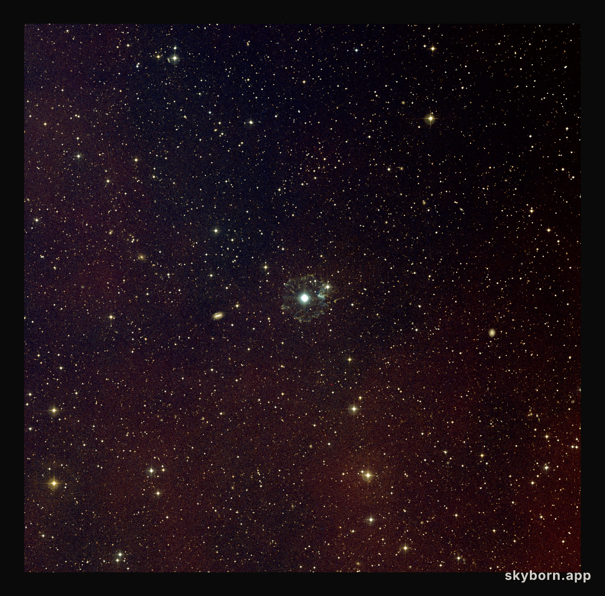 Cat's Eye Nebula image imaged with Digitized Sky Survey 2 (ground-based image)