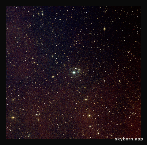 Cat's Eye Nebula image imaged with Digitized Sky Survey 2 (ground-based image)