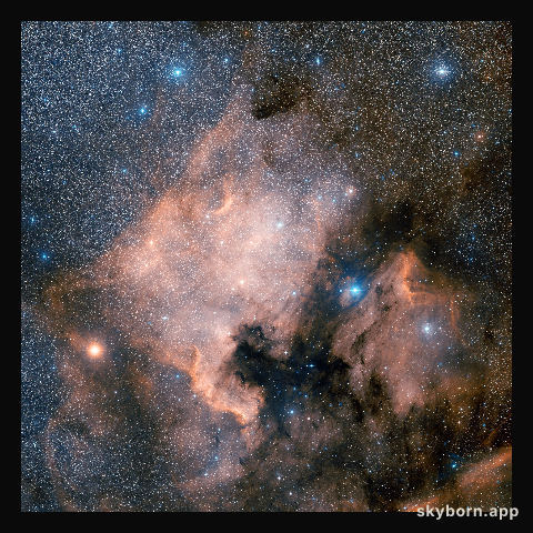 The North America Nebula (ground-based image)