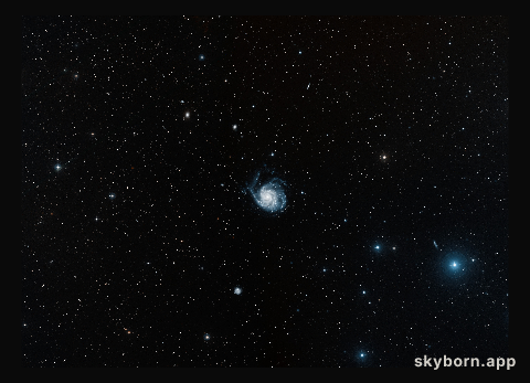 Digitized Sky Survey 2 image of the Pinwheel Galaxy (ground-based image)