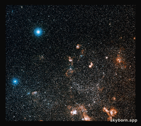 Large and small stars in harmonious coexistence (ground-based image)