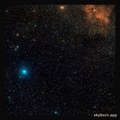 The region around Cassiopeia A (ground-based image)