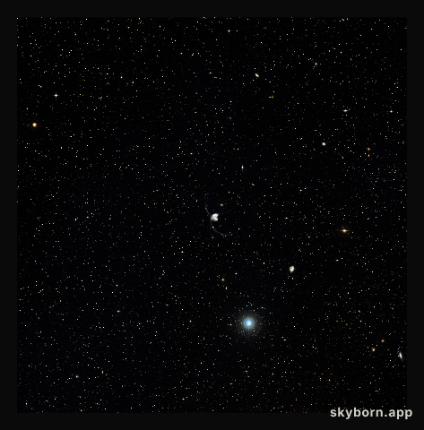 Wide view of the Antennae galaxies (ground-based image)