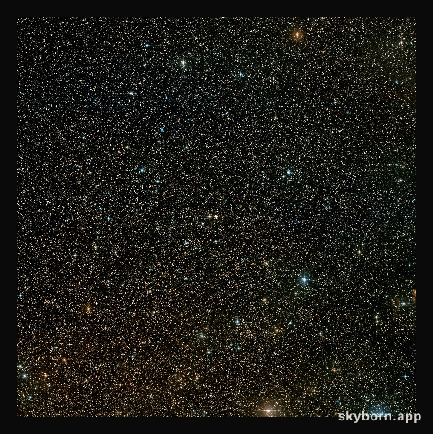 Field of view of NGC 2440 (ground-based image)