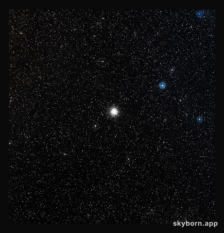 Wide-field image of the NGC 2808 region (ground-based image)