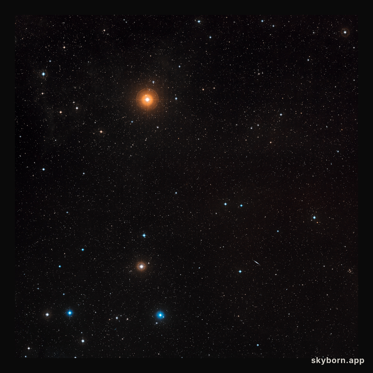 Wide-field image of the ZwCl0024+1652 region (ground-based image)
