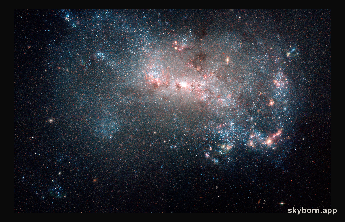 Stellar fireworks are ablaze in galaxy NGC 4449