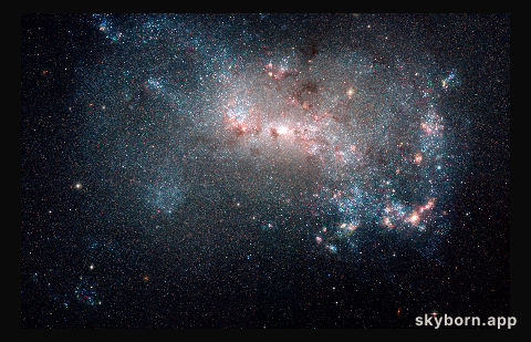 Stellar fireworks are ablaze in galaxy NGC 4449