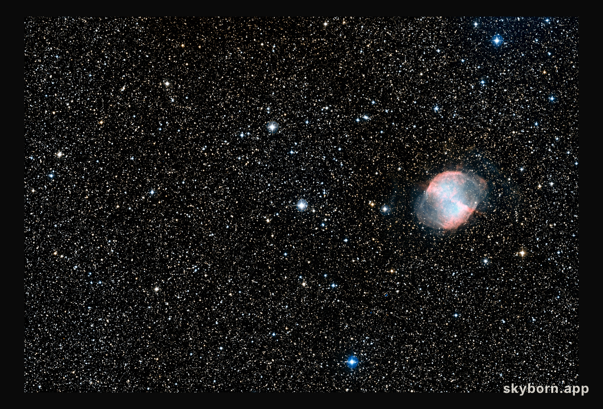 Wide-field view of HD 189733b and surroundings (DSS2 excerpt, ground-based image)