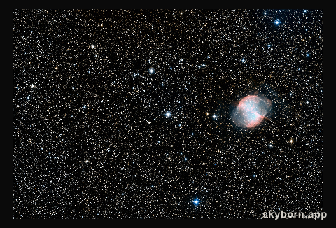 Wide-field view of HD 189733b and surroundings (DSS2 excerpt, ground-based image)