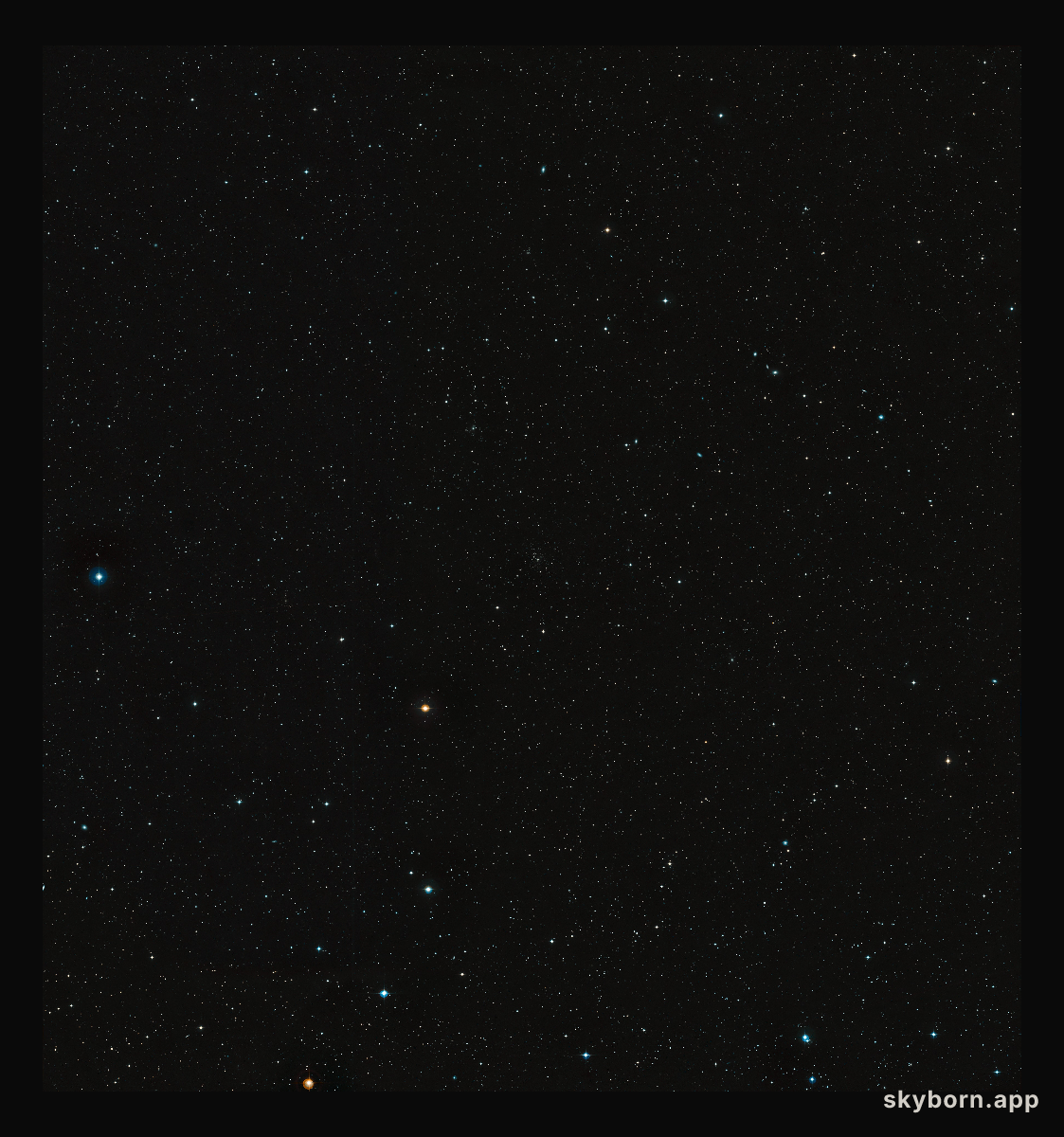Wide-field image of the Virgo constellation (ground-based image)